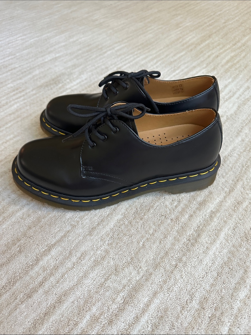 NWOB Dr Martens Air Wair 11837 Shoes Black 3 eye Oxford Size 9 - Picture 5 of 17